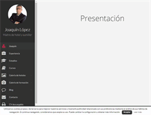 Tablet Screenshot of maitrejoaquinlopez.com